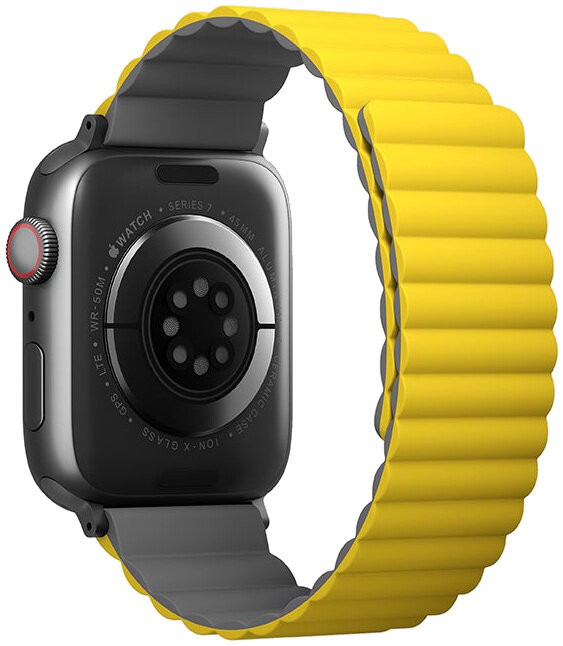 Ремешок Uniq Revix для Apple Watch 42/44/45mm желто-серый REVMUSKAK