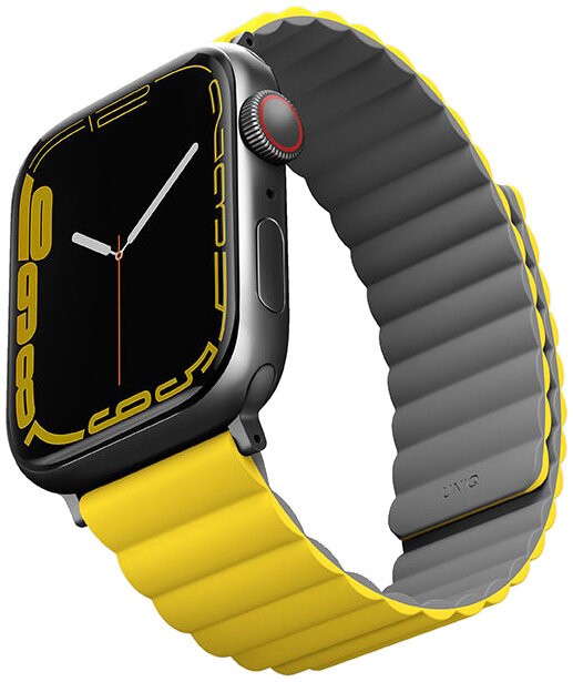 Ремешок Uniq Revix для Apple Watch 42/44/45mm желто-серый REVMUSKAK