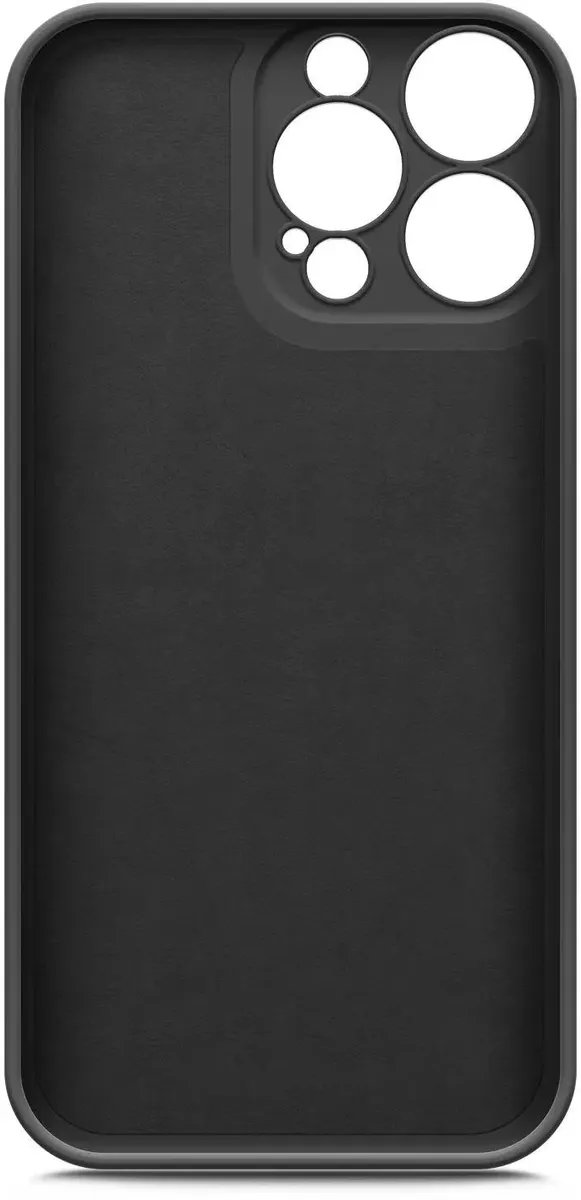 Чехол для смартфона BoraSCO Microfiber Case матовый для Apple iPhone 14 Pro Max черный