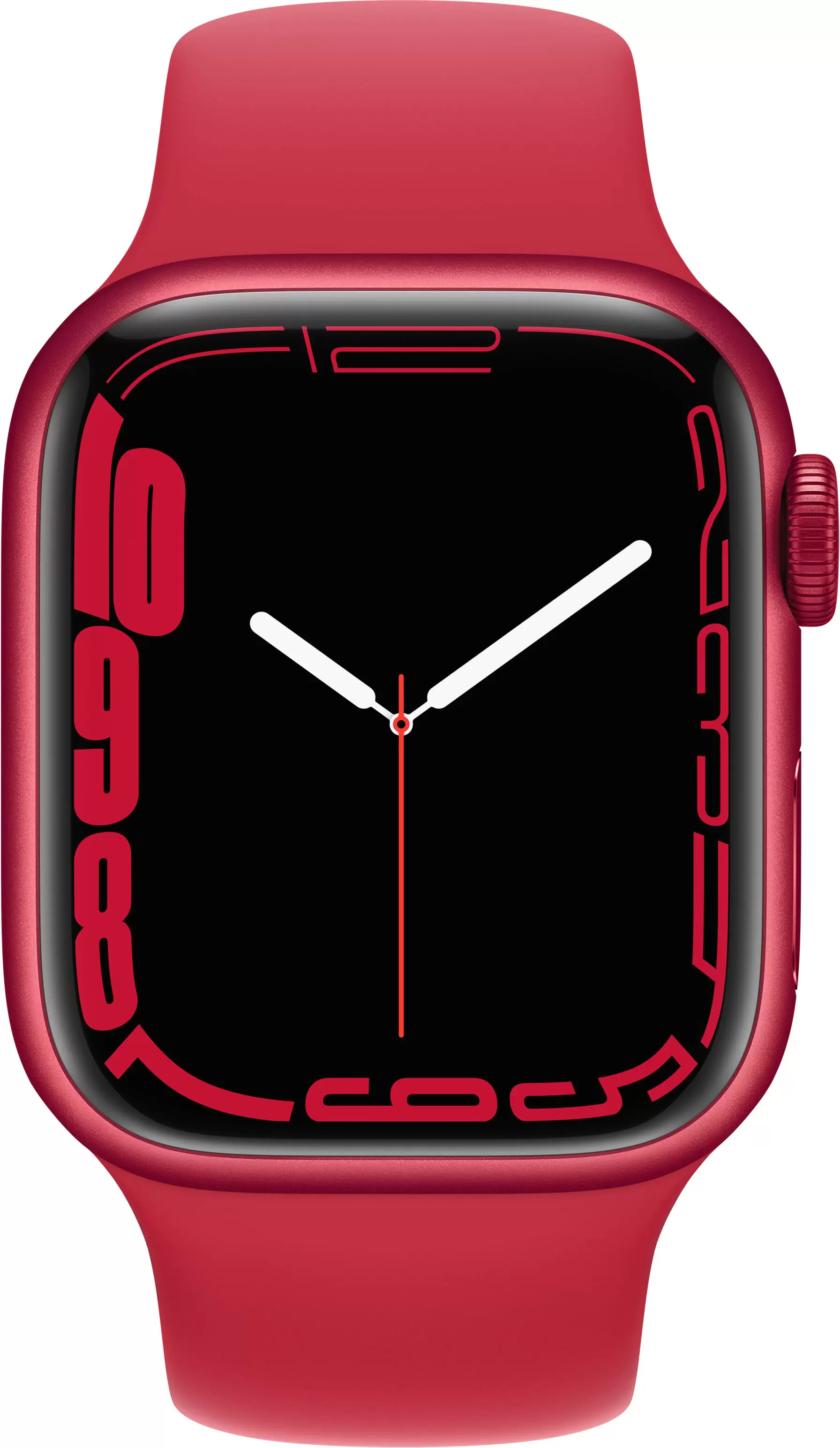 Смарт-часы Apple Watch Series 7 41mm красный с красным ремешком