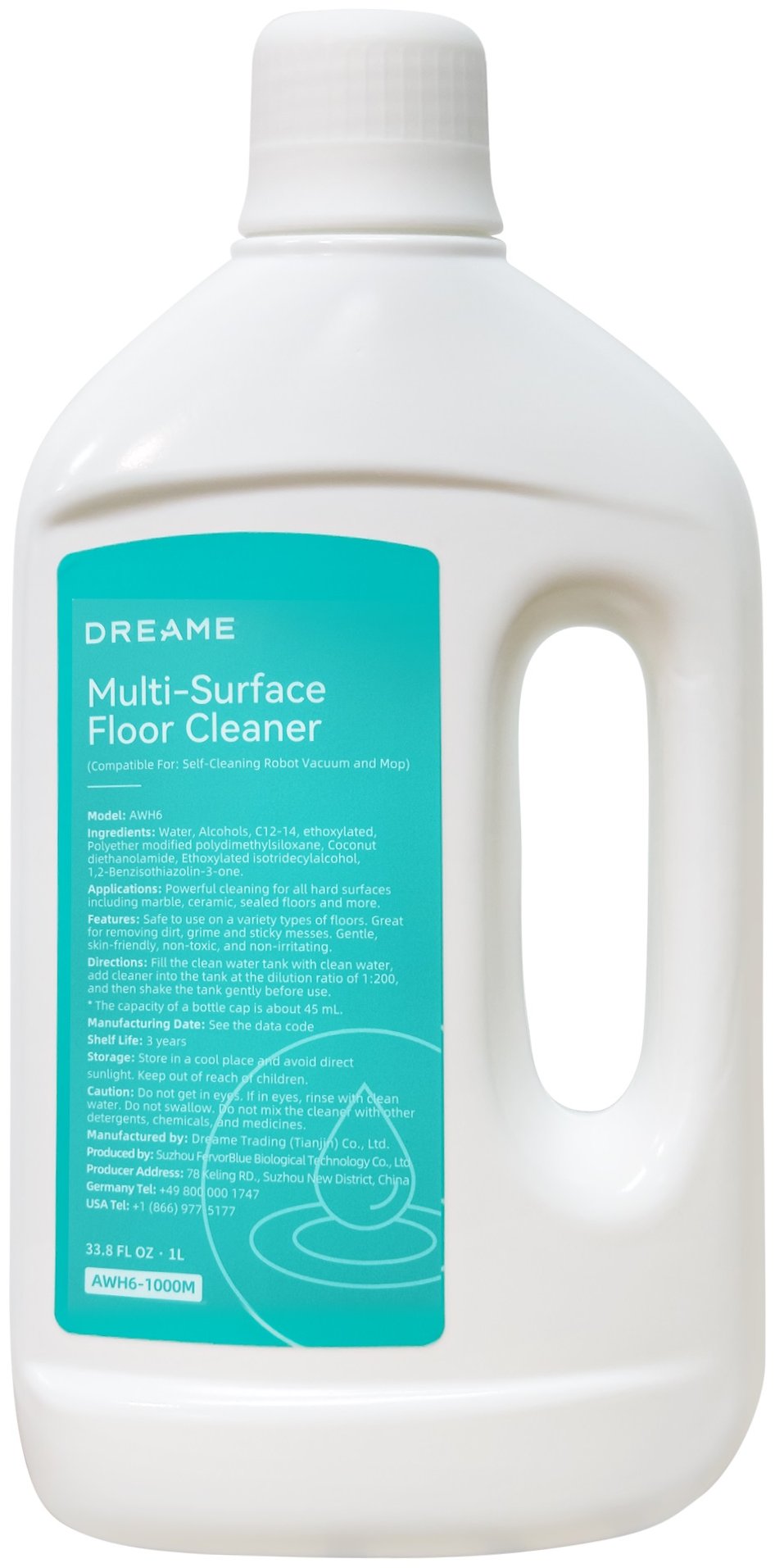  Средство для мытья полов Dreame Cleaner Solution Multi-Surface Floor Cleaner (1л) 1 шт. AWH6_1