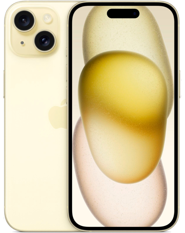 Смартфон Apple iPhone 15 512 ГБ желтый