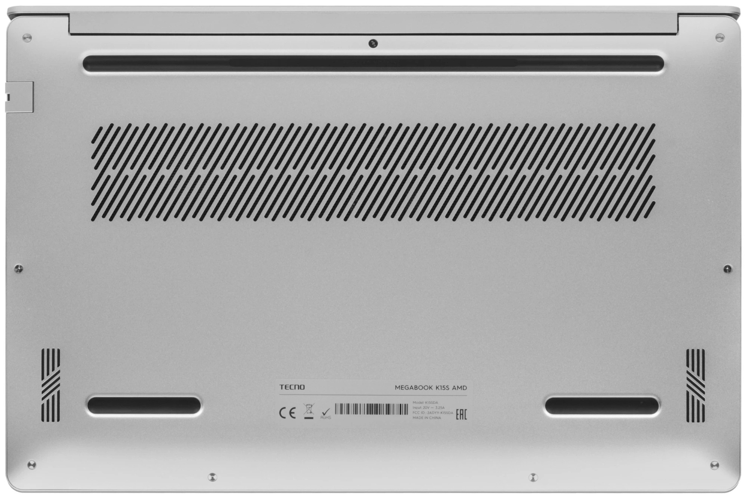 15,6" Ноутбук Tecno Megabook K15S R5-7430U/16GB/512GB SSD/W11H серебристый 