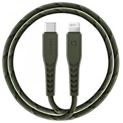 Кабель EnergEA NyloFlex Lightning to USB-C 1.5m MFI зеленый CBL-NFCL-GRN150