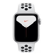 Смарт-часы Apple Watch Series 5 Nike 40mm серебристый с белым ремешком