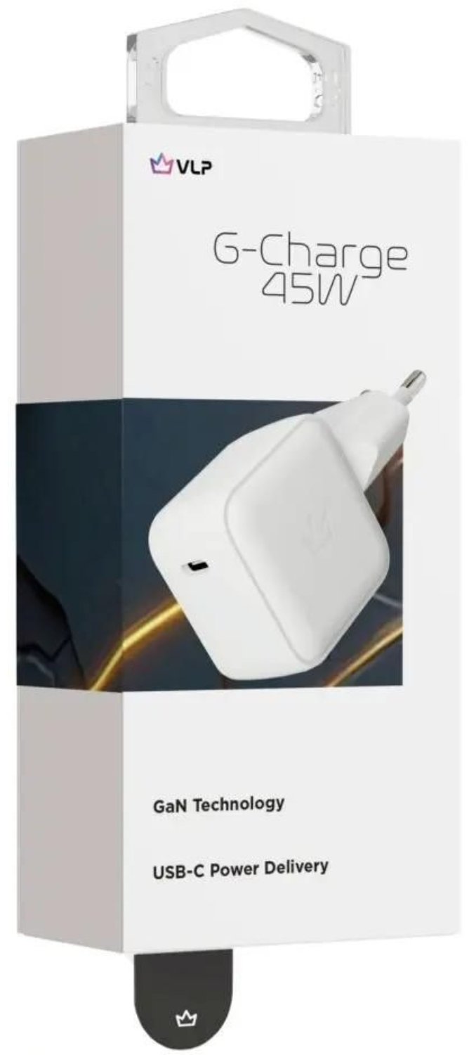 Адаптер питания VLP G-Charge 45W GaN USB-C PD белый
