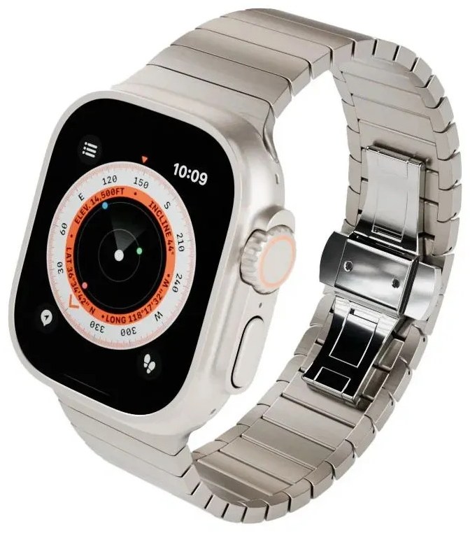 Ремешок VLP Titanium Band для Apple Watch 42/44/45/49mm серый