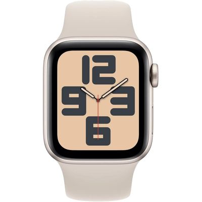 Смарт-часы Apple Watch SE 2023 44mm золотистый с бежевым ремешком