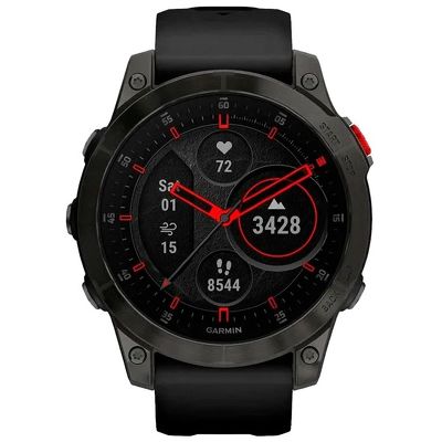 Смарт-часы Garmin Epix (Gen 2) Sapphire Edition 47мм черный с черным ремешком