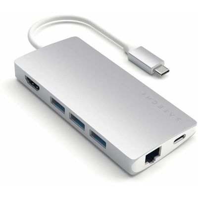 USB-концентратор Satechi Aluminum Multi-Port Adapter V2 серебристый