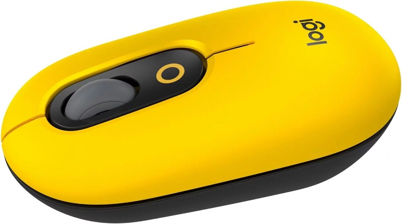 Беспроводная мышь Logitech POP Mouse желтый 
