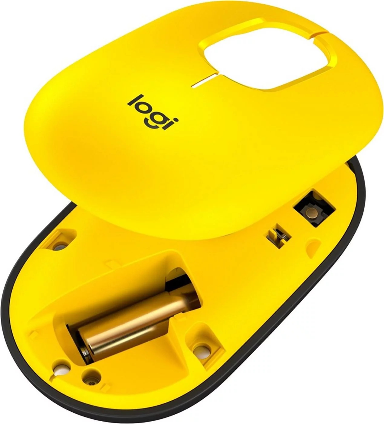 Беспроводная мышь Logitech POP Mouse желтый 