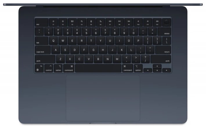 15,3" Ноутбук Apple MacBook Air M2/8/256 ГБ черный MQKW3