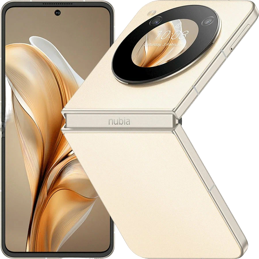 Смартфон ZTE Nubia Flip 8/256 ГБ золотистый