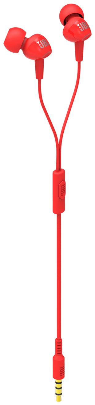 Проводные наушники JBL C100SI красный