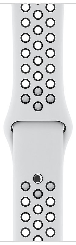 Смарт-часы Apple Watch Series 3 Nike 42mm серебристый с белым ремешком