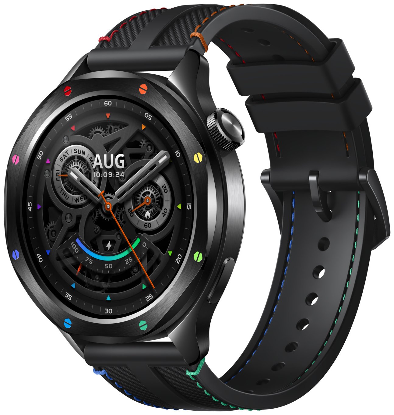 Смарт-часы Xiaomi Watch S4 радужный с радужным ремешком BHR9199GL