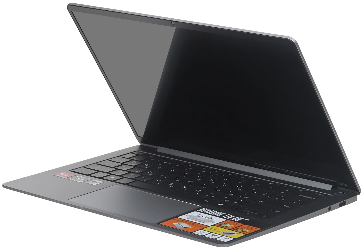 14" Ноутбук Tecno Megabook T14FA Air R5-7535HS/16GB/512GB SSD/W11H серый 