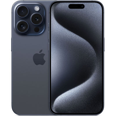 Смартфон Apple iPhone 15 Pro 256 ГБ синий титан