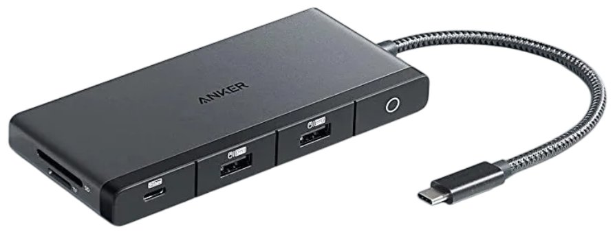 USB-концентратор  ANKER 552 USB-C Hub (9-в-1, 4K HDMI) черный A8373H11