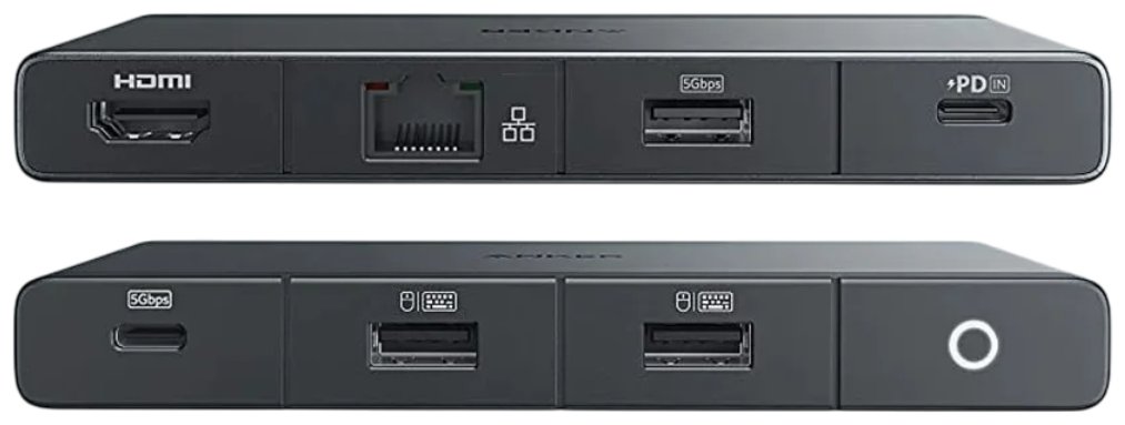 USB-концентратор  ANKER 552 USB-C Hub (9-в-1, 4K HDMI) черный A8373H11
