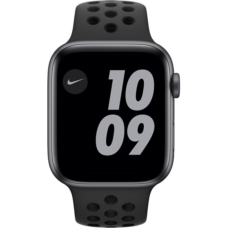 Смарт-часы Apple Watch Series 6 Nike 44mm серый с черным ремешком