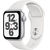 Смарт-часы Apple Watch SE 40mm серебристый с белым ремешком