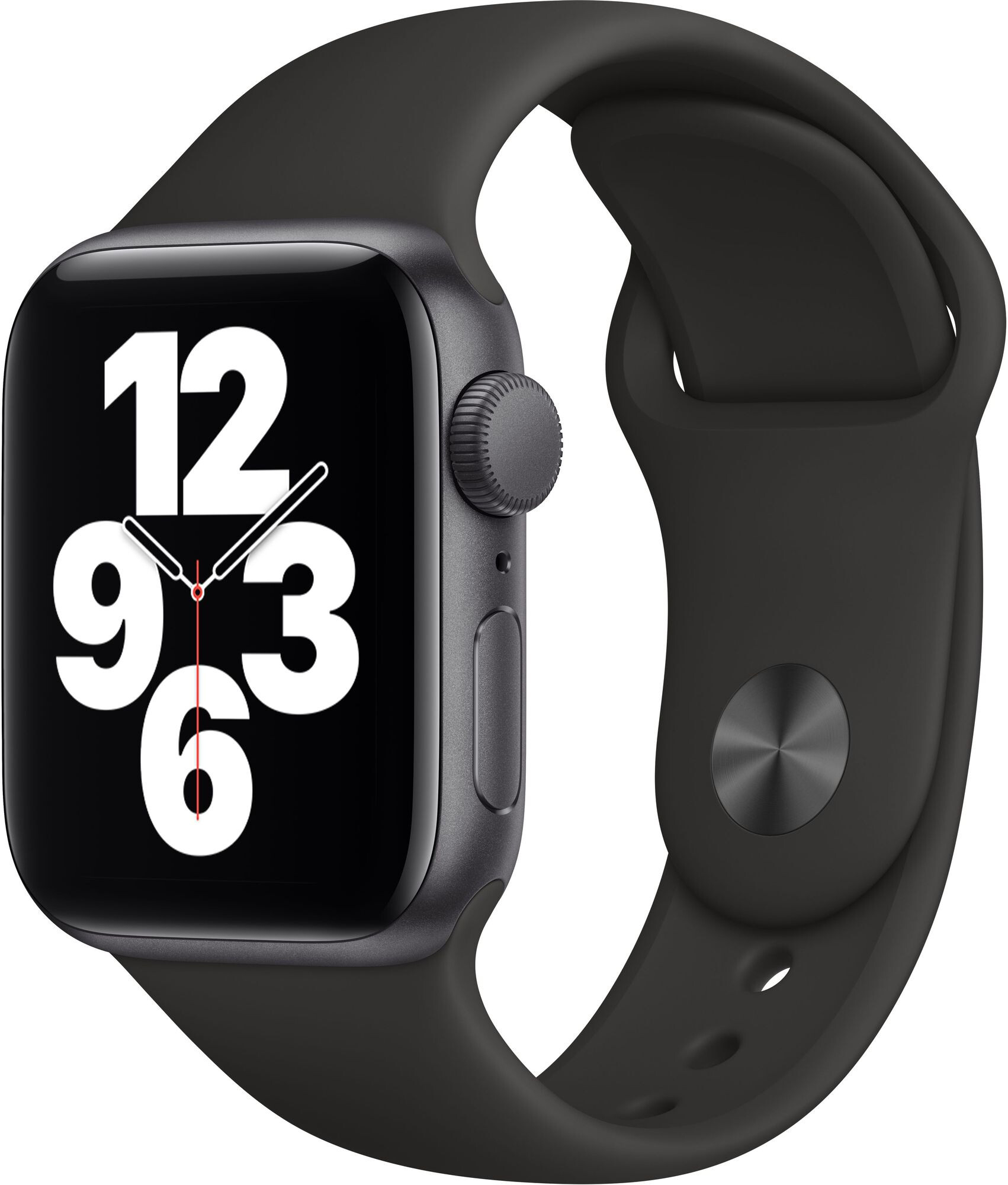 Смарт-часы Apple Watch SE 40mm серый с черным ремешком ЕСТ