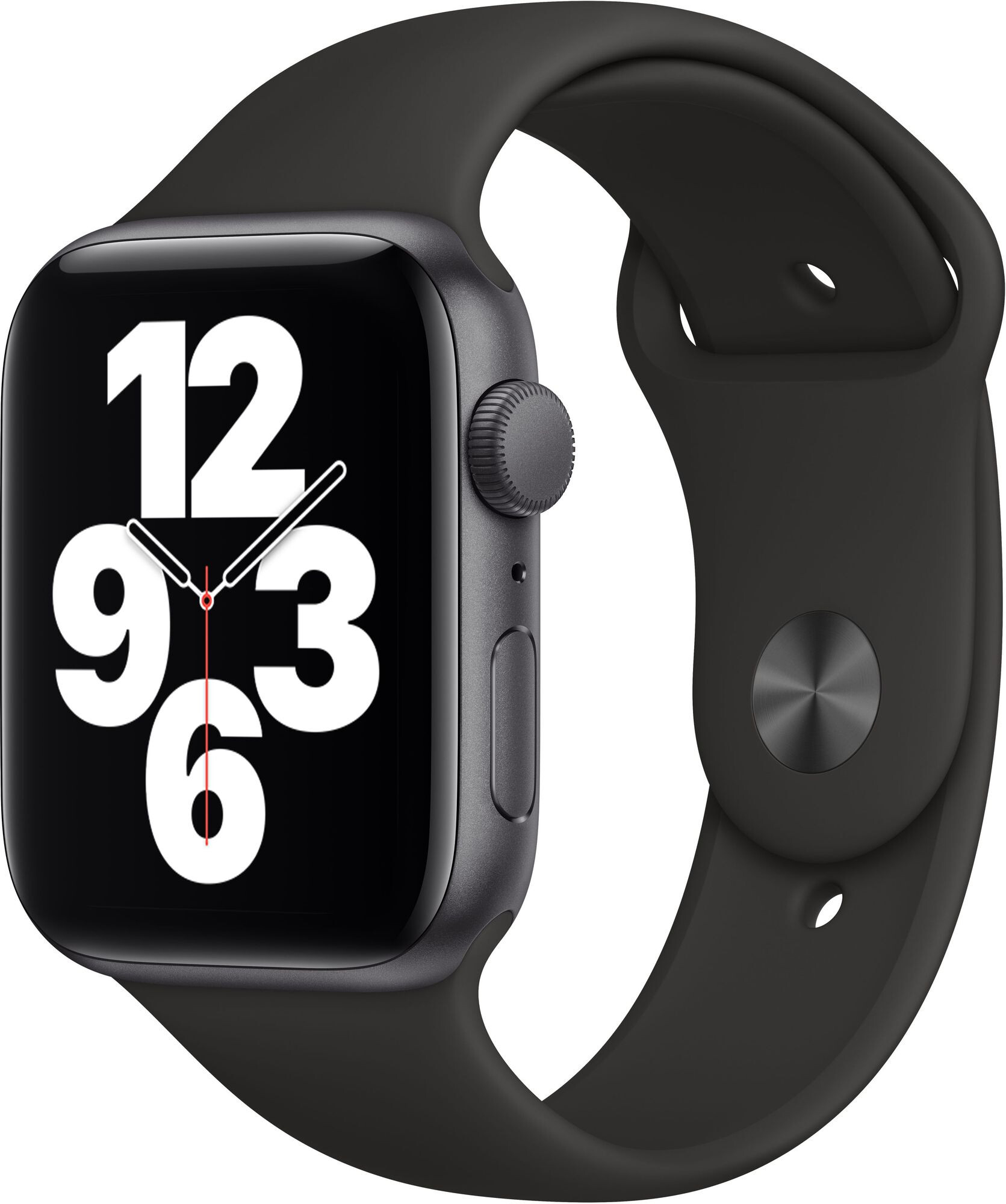 Смарт-часы Apple Watch SE 44mm серый с черным ремешком