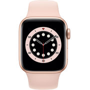 Смарт-часы Apple Watch Series 6 40mm золотистый с розовым ремешком