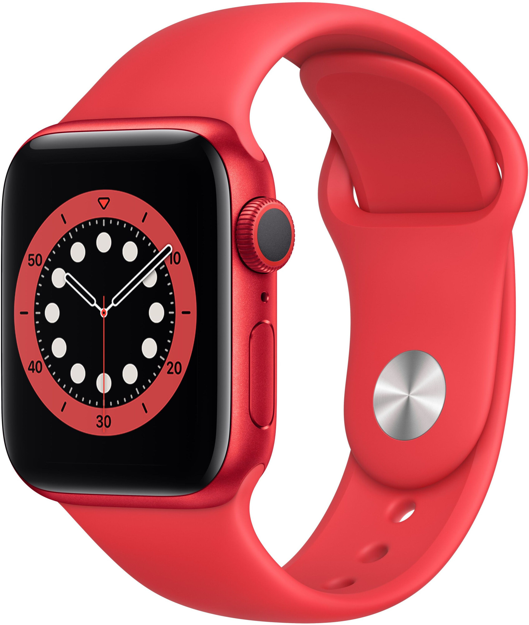 Смарт-часы Apple Watch Series 6 40mm красный с красным ремешком