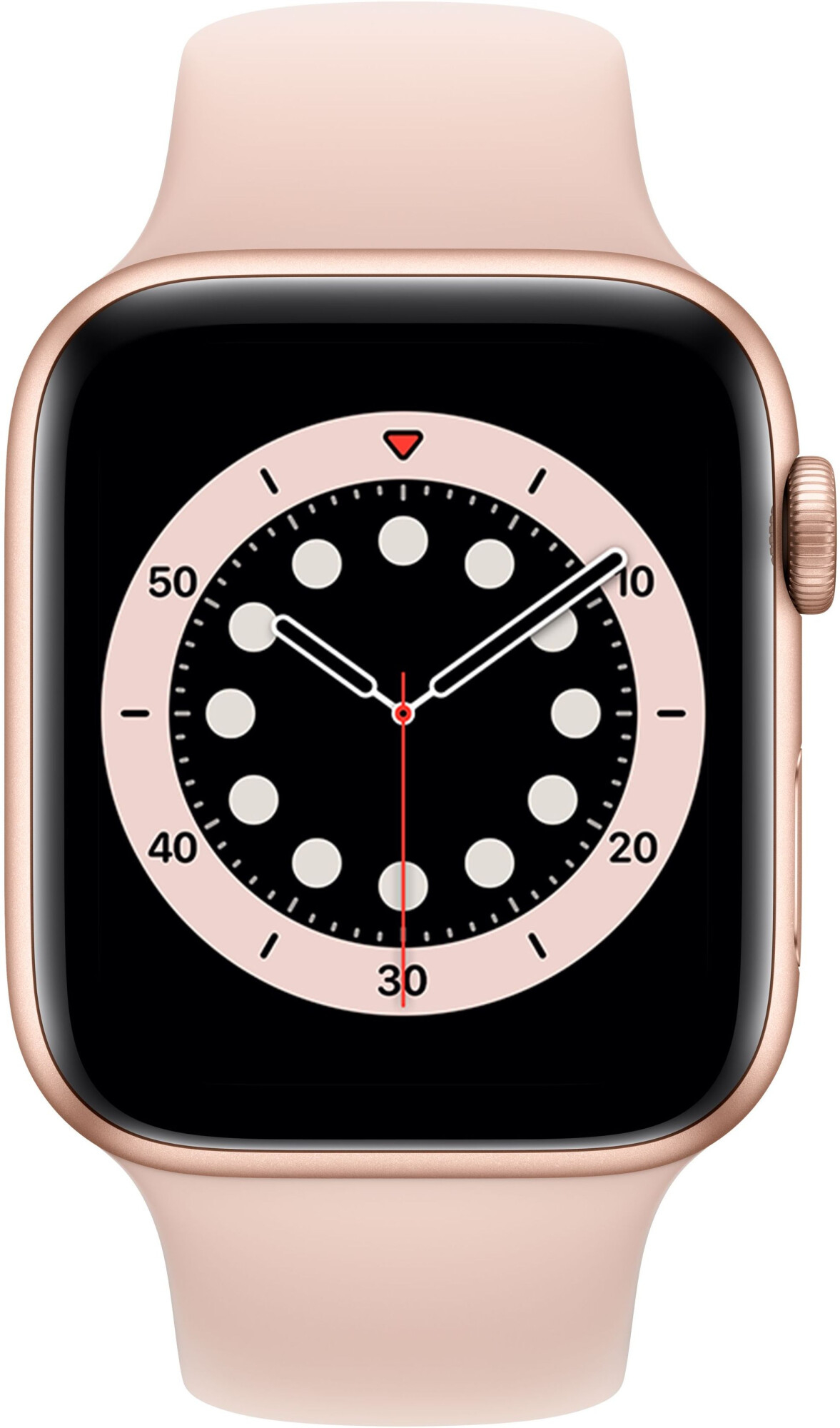 Смарт-часы Apple Watch Series 6 44mm золотистый с розовым ремешком