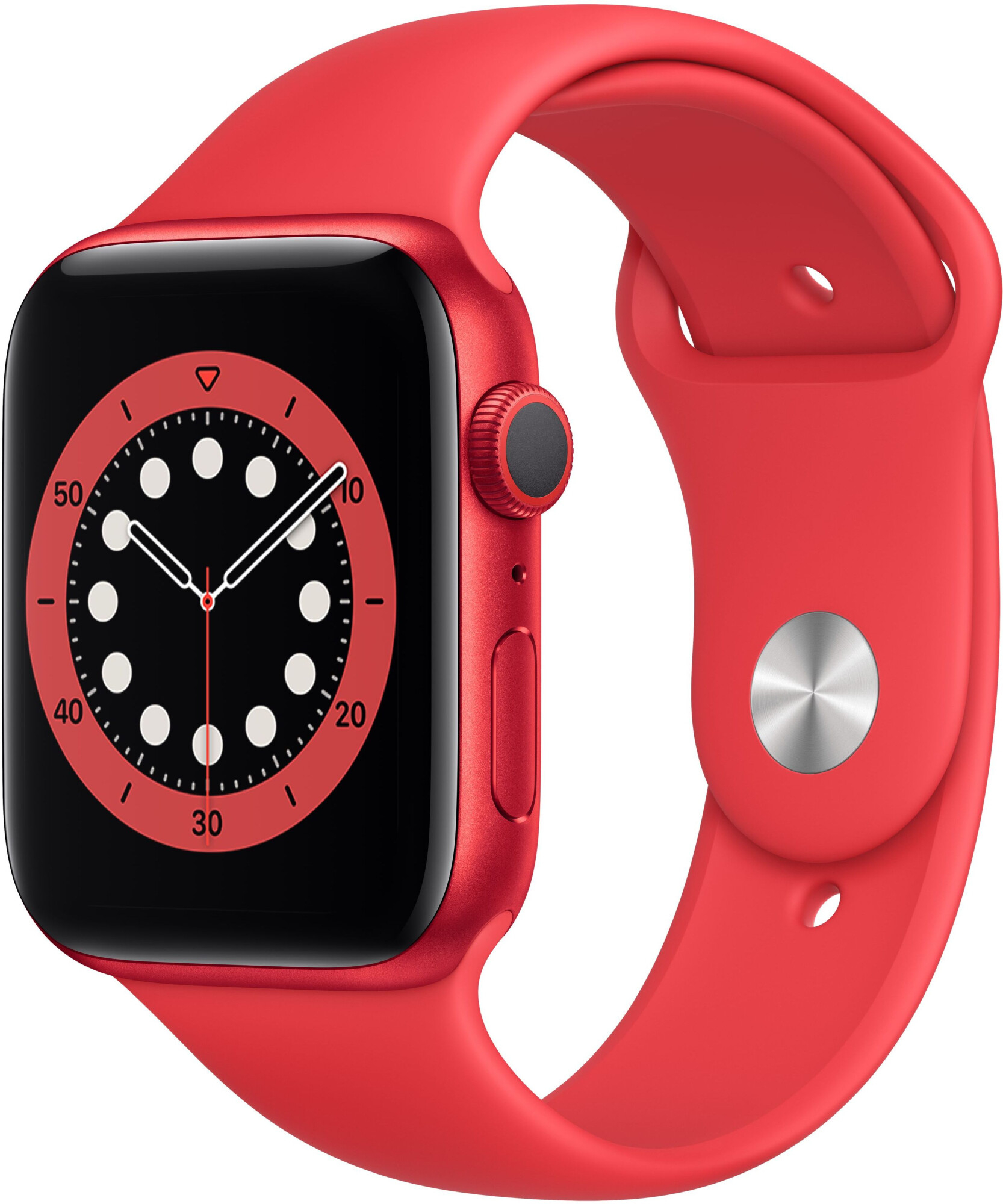 Смарт-часы Apple Watch Series 6 44mm красный с красным ремешком