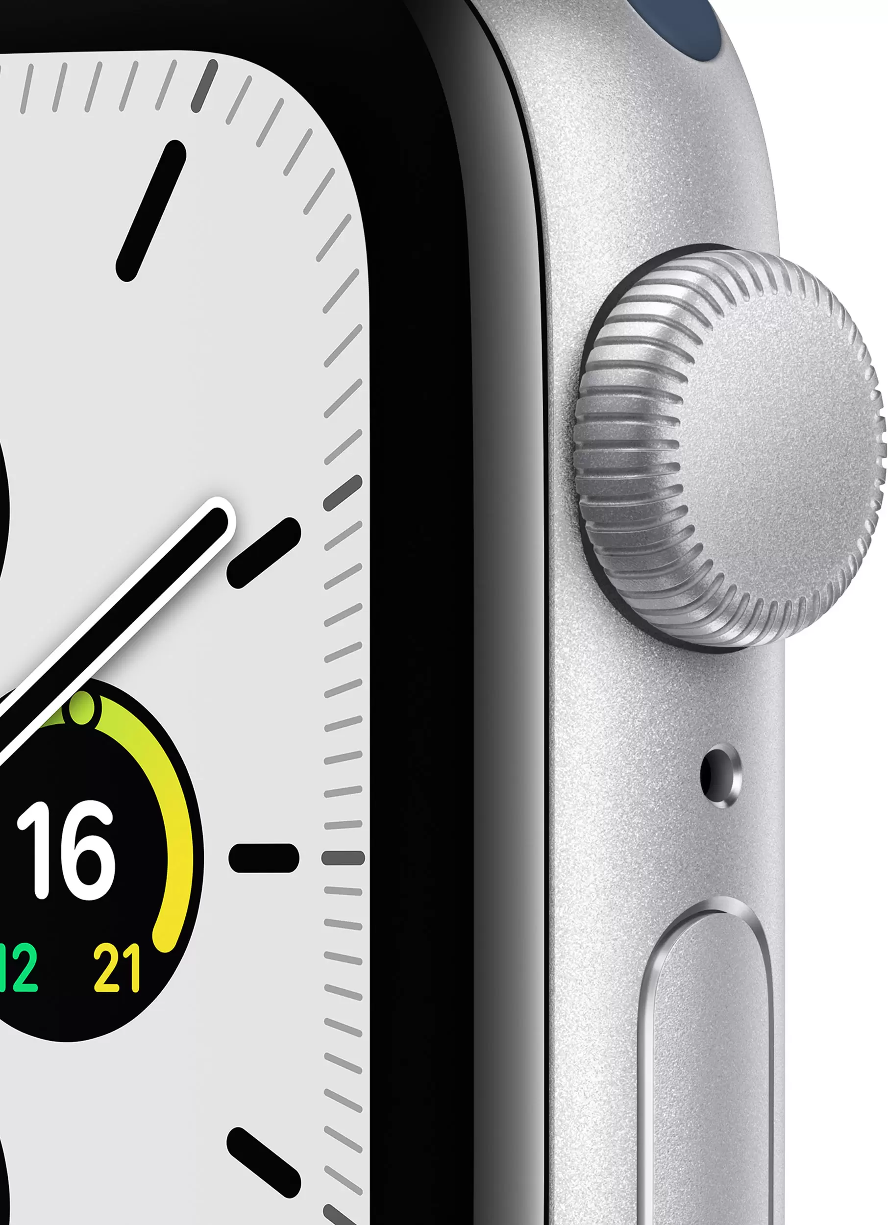 Смарт-часы Apple Watch SE 40mm серебристый с синим ремешком