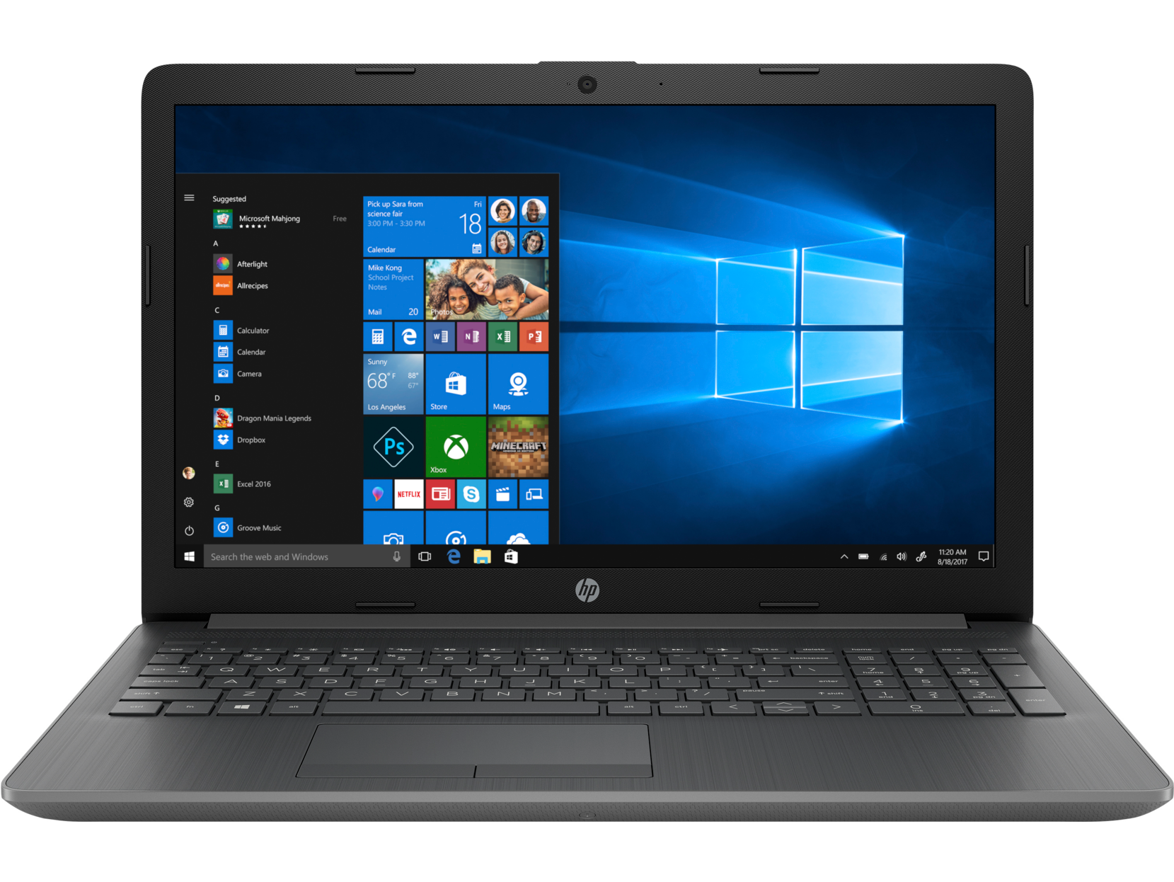 15,6" Ноутбук HP 15-db1248ur (22P75EA) серый 