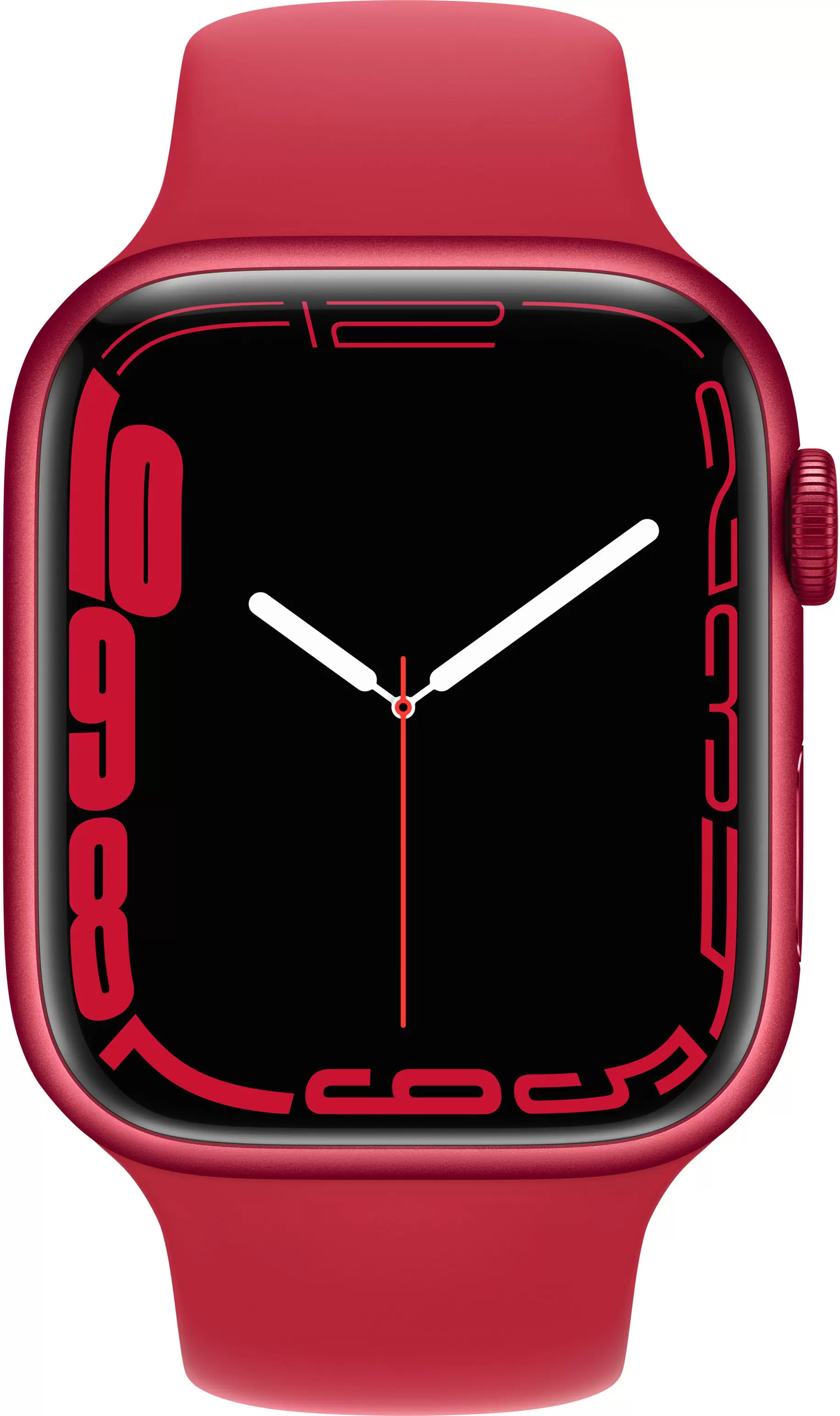 Смарт-часы Apple Watch Series 7 45mm красный с красным ремешком ЕСТ
