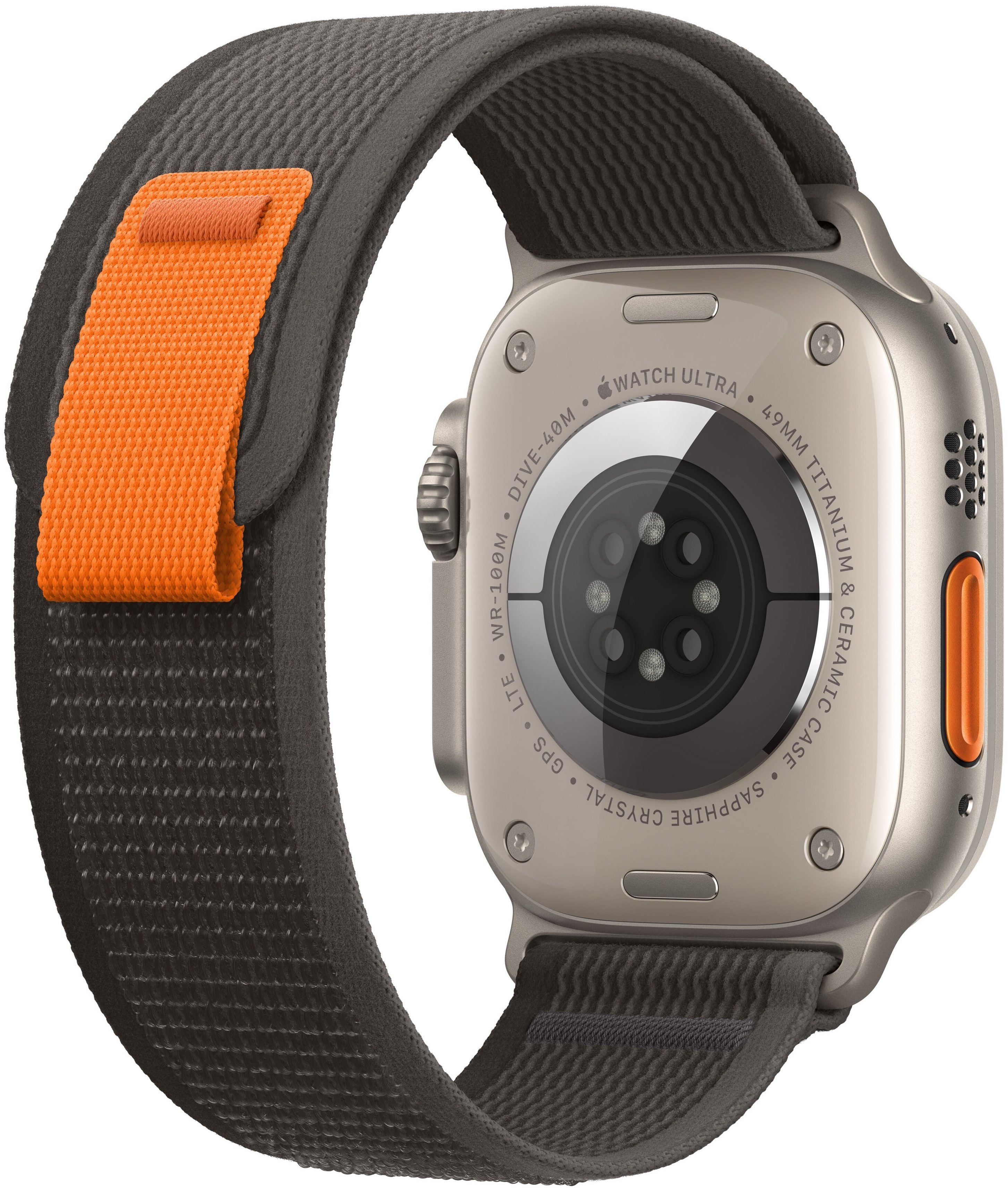 Смарт-часы Apple Watch Ultra 49mm титан с черным Trail ремешком