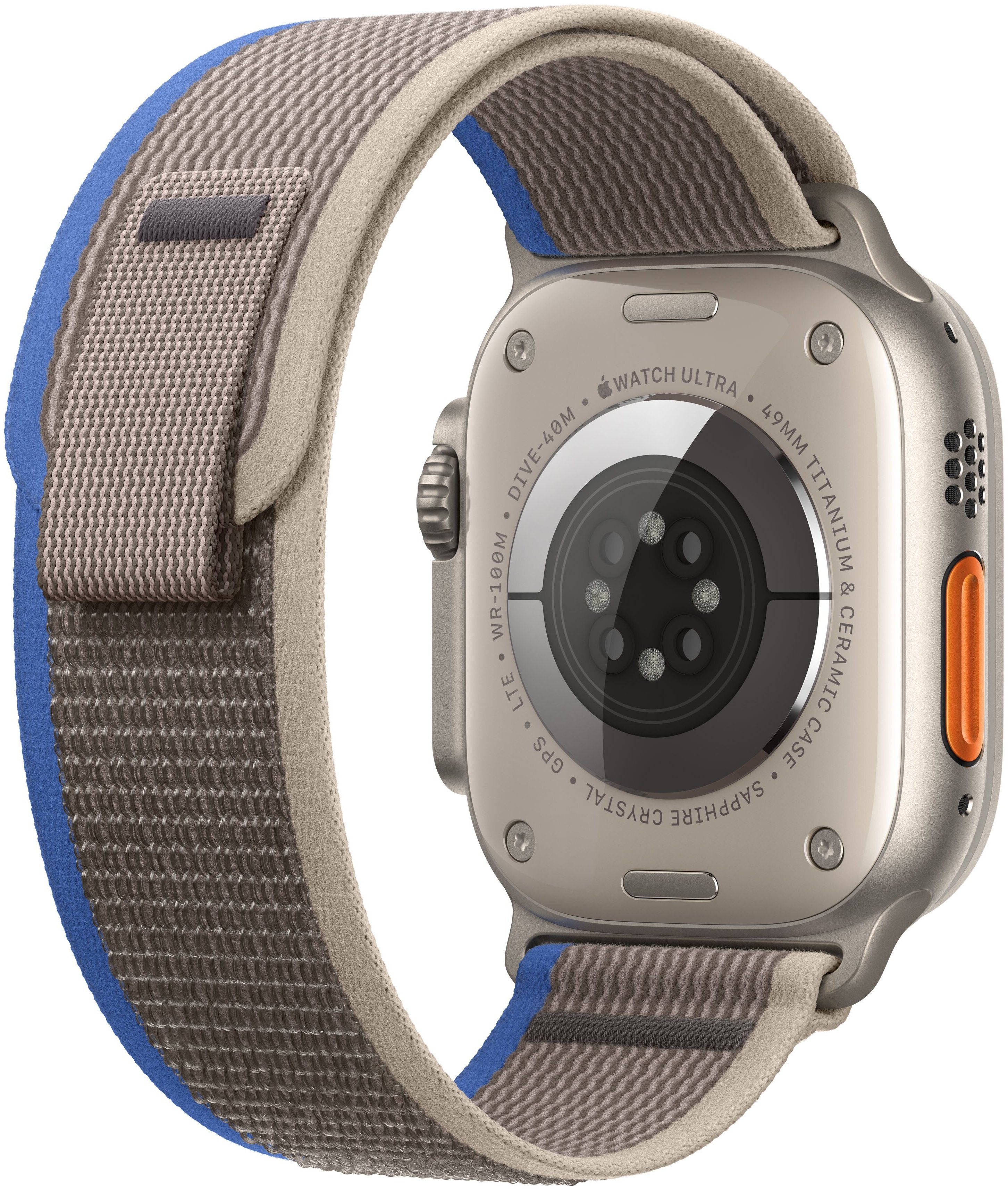 Смарт-часы Apple Watch Ultra 49mm титан с синим Trail ремешком