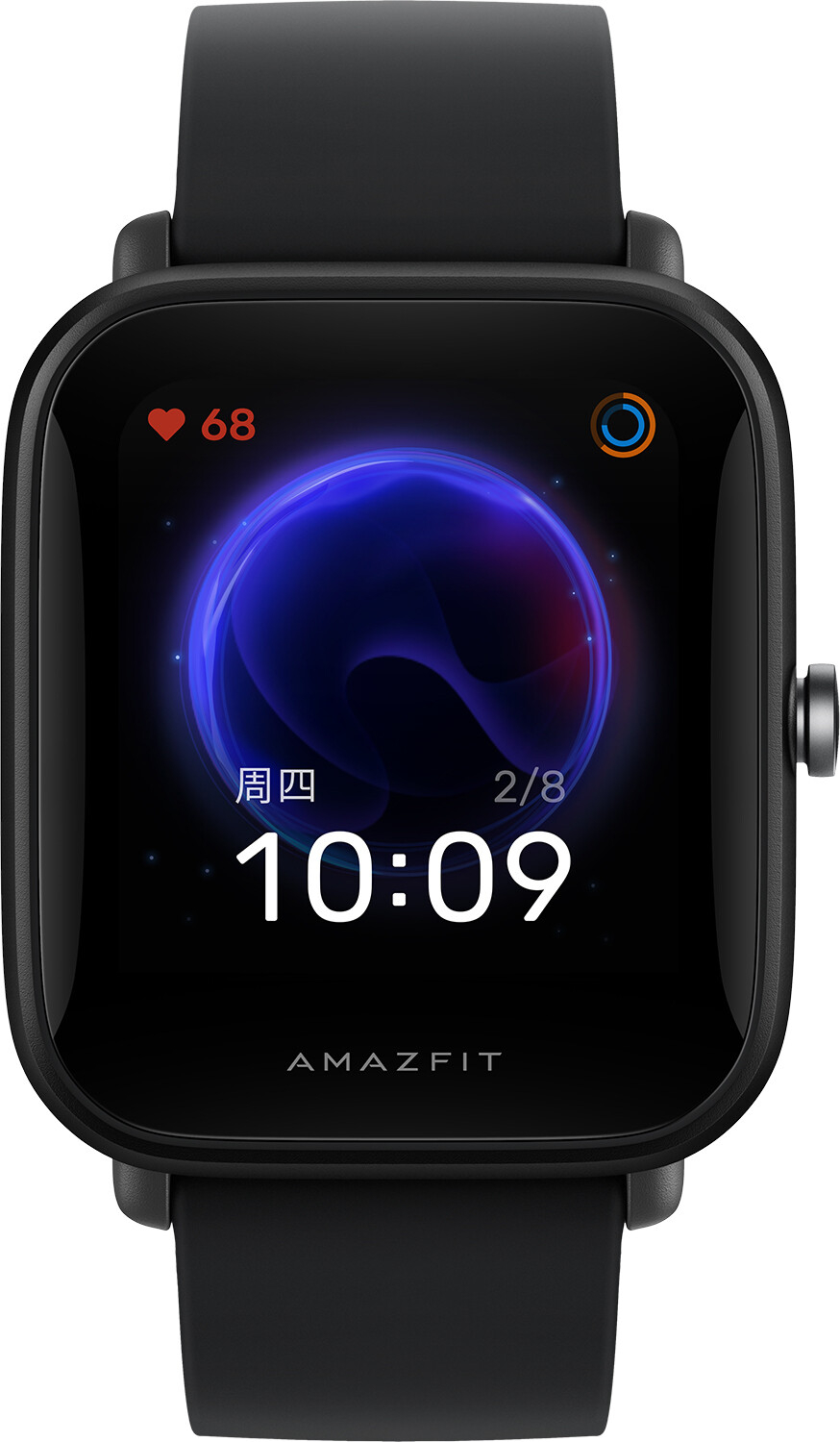 Смарт-часы Amazfit Bip U черный с черным ремешком