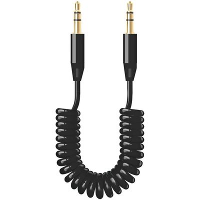AUX-кабель, витой, 1.2м черный