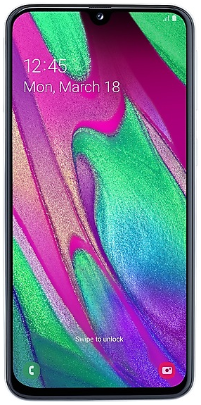 Смартфон Samsung Galaxy A40 4/64 ГБ белый