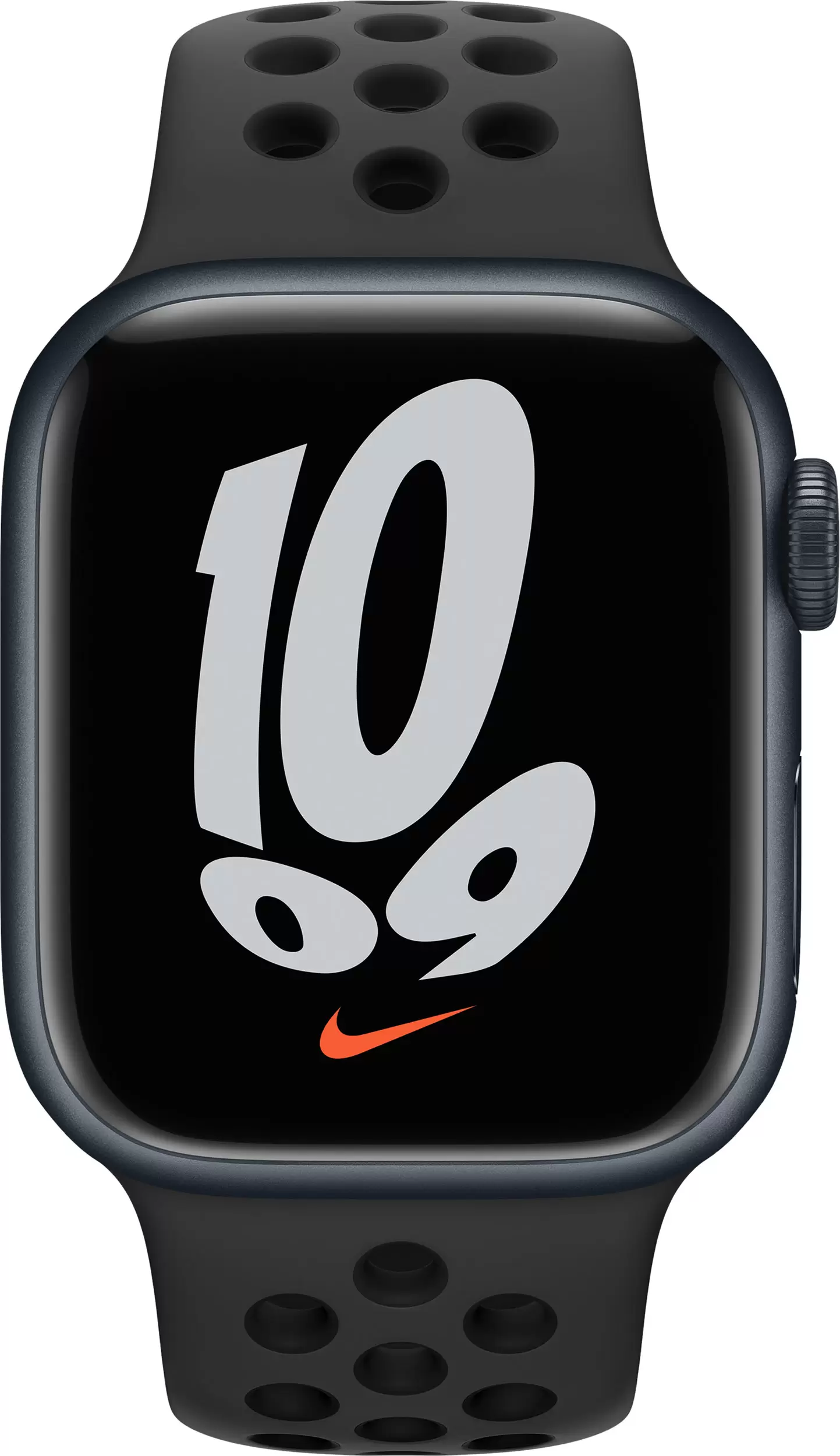 Смарт-часы Apple Watch Series 7 Nike 41mm черный с черным ремешком