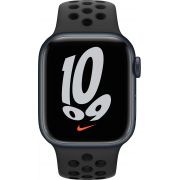 Смарт-часы Apple Watch Series 7 Nike 41mm черный с черным ремешком