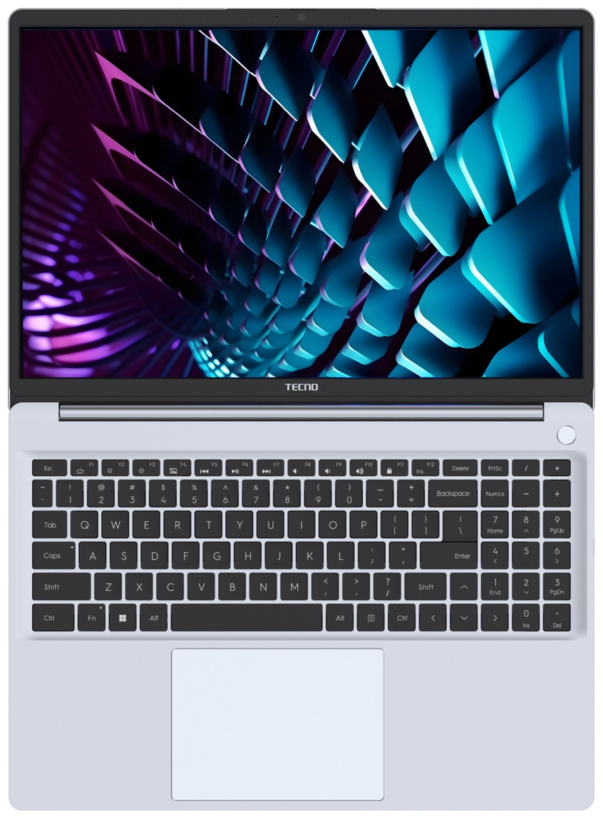 16" Ноутбук Tecno Megabook K16S R7-5800U/16GB/1TB SSD/W11H серебристый 