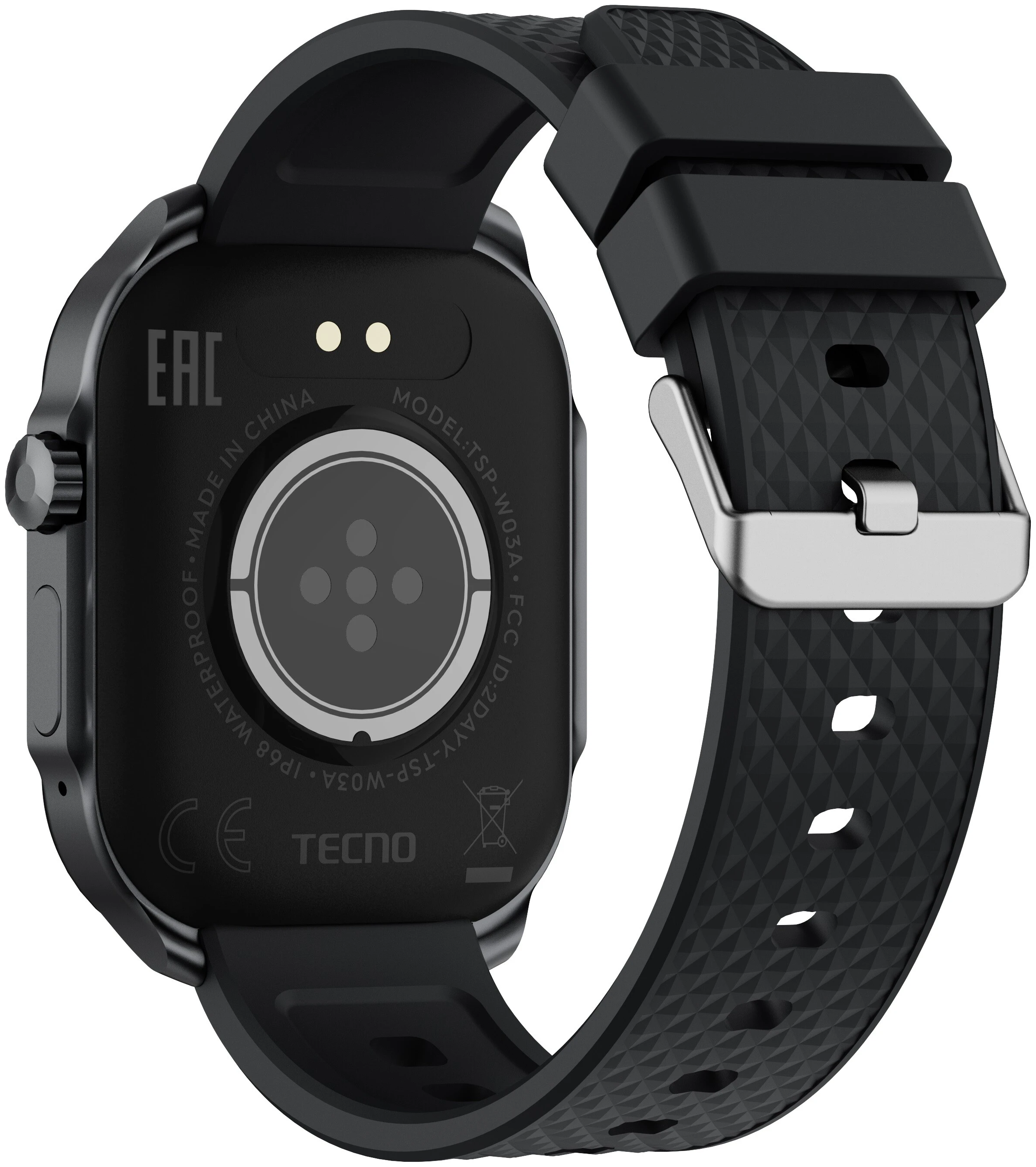 Смарт-часы Tecno Watch 3 Active черный W03A