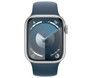 Смарт-часы Apple Watch Series 9 41mm серебристый с синим ремешком