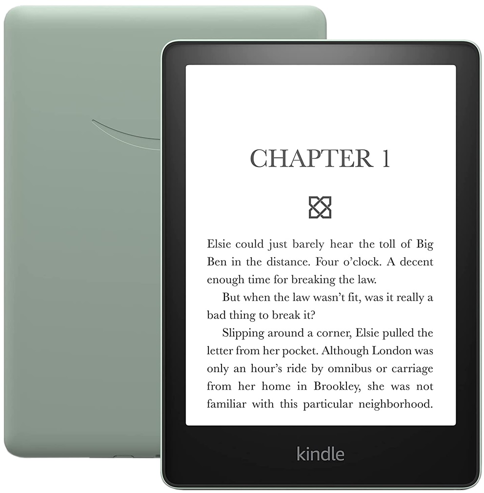 Электронная книга Amazon Kindle Paperwhite 2021 (11th gen) 32 ГБ Signature Edition зеленый