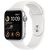 Смарт-часы Apple Watch SE 2 44mm серебристый с белым ремешком