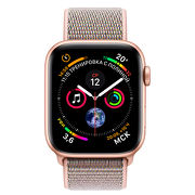 Смарт-часы Apple Watch Series 4 44mm золотистый с розовым ремешком 