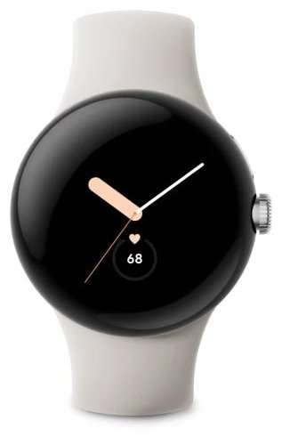 Смарт-часы Google Pixel Watch серебристый с бежевым ремешком